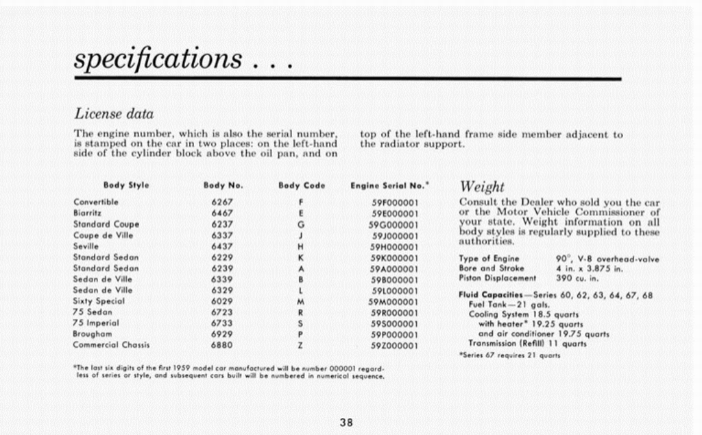 1959 Cadillac Owners Manual Page 49